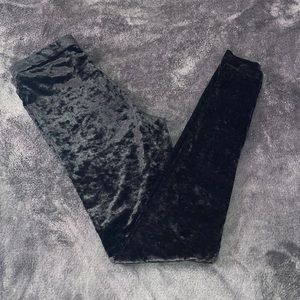 Crushed velvet leggings